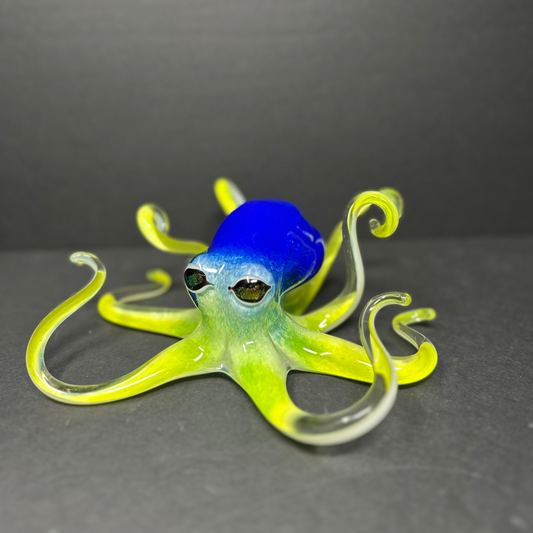 Blue Neon Octopus